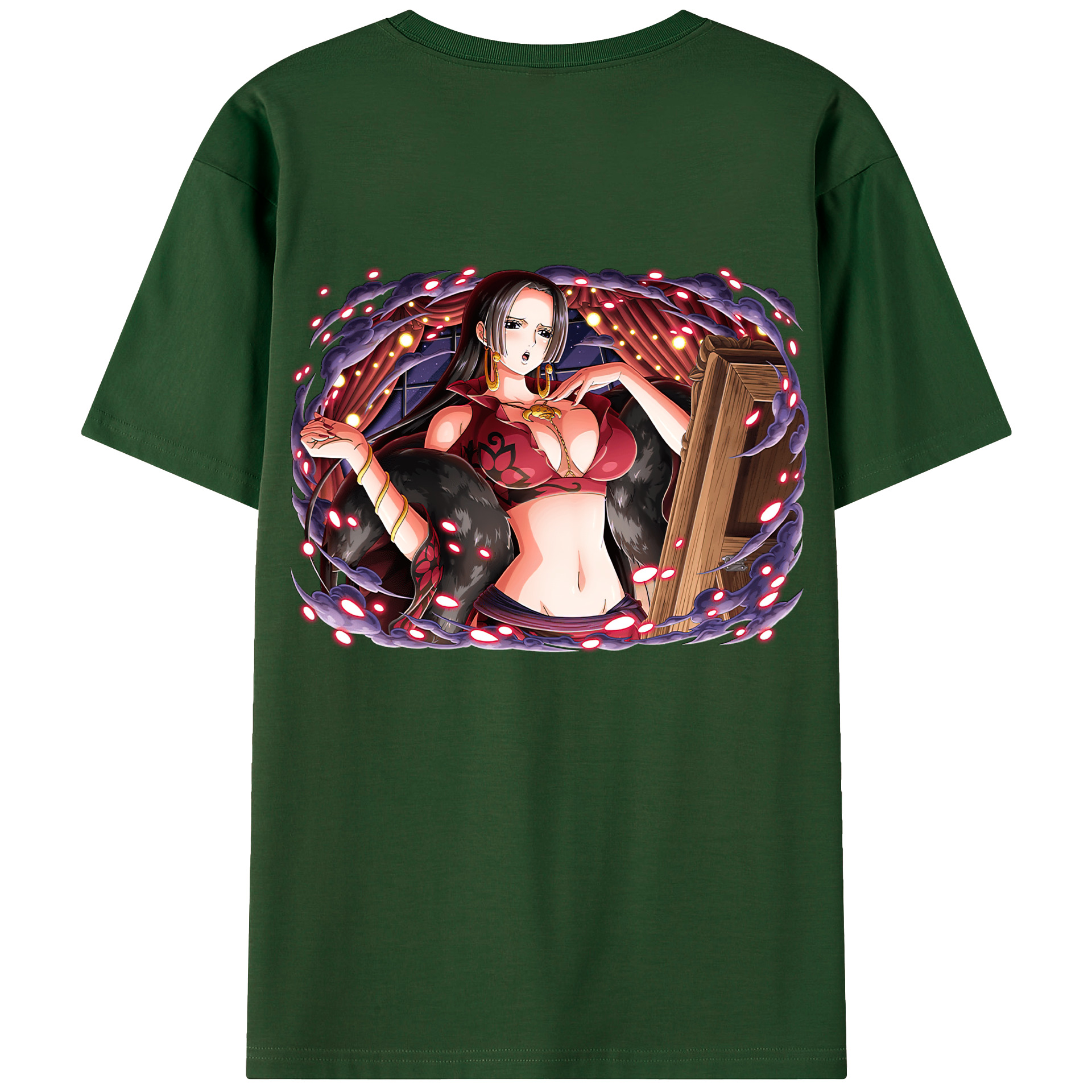 ワンピース ボア・ハンコック ONE PIECE Boa·Hancock 綿100％半袖Tシャツ（背面プリント）